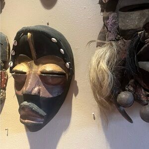 Black and Gold Tribal Mask